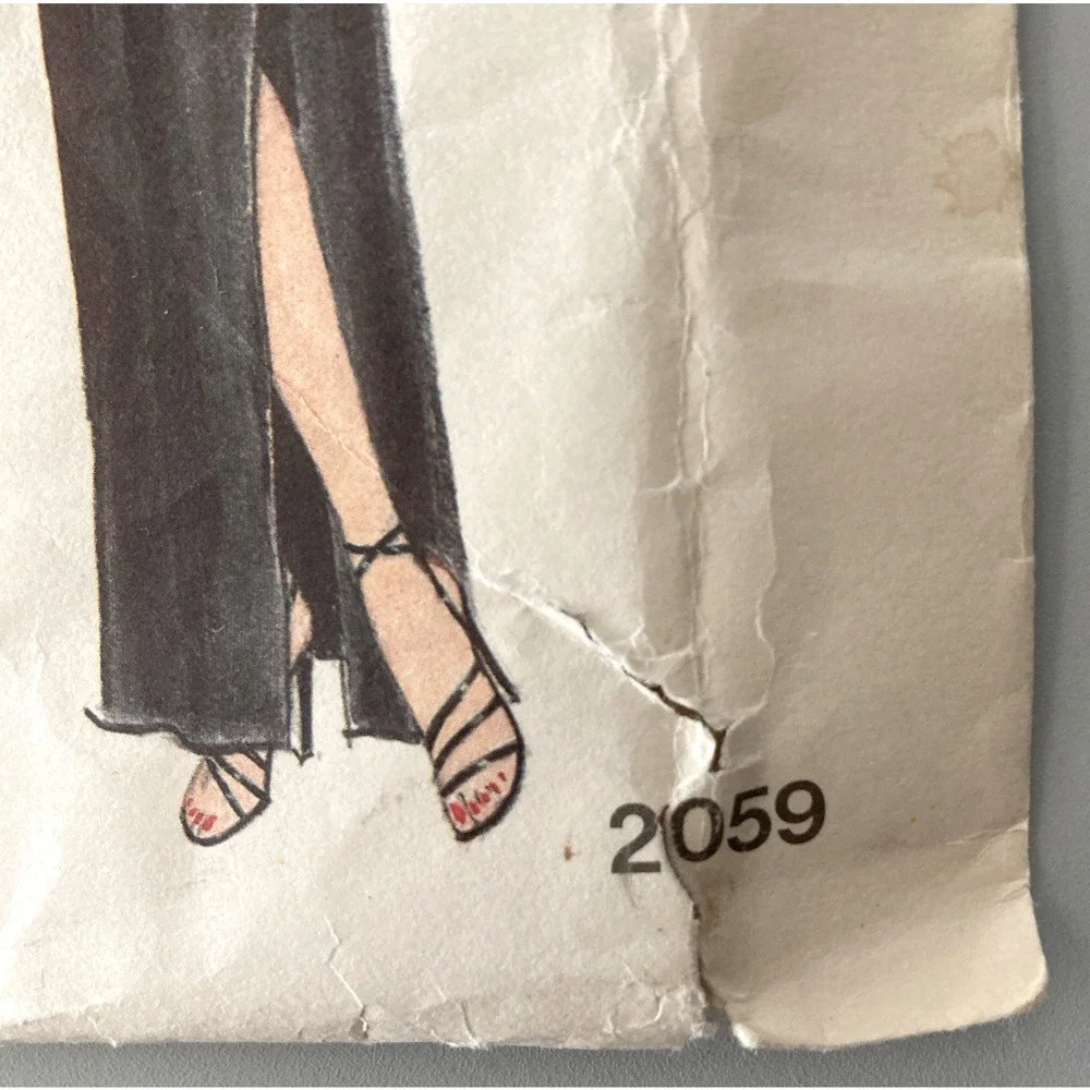 Vogue American Designer 2059 Stan Herman Misses Evening Dress Sz 14 Uncut '79